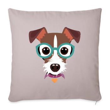 Drôle Jack Russell Terrier Dog Lover Puppy - Housse de coussin décorative 45 x 45 cm - taupe clair - Devant