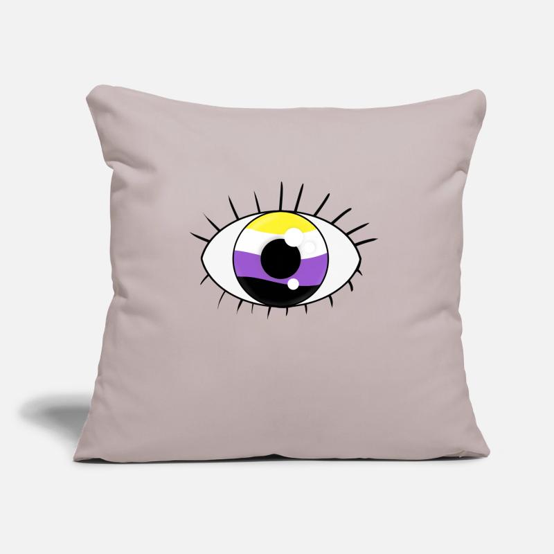 Eye non binary Sofa pillowcase 17,3'' x 17,3'' (45 x 45 cm)