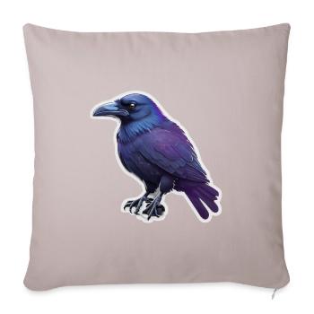 Crow - Sofa pillowcase 17,3'' x 17,3'' (45 x 45 cm) - light taupe - Front