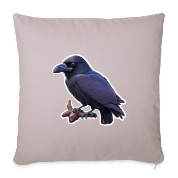 Crow - Sofa pillowcase 17,3'' x 17,3'' (45 x 45 cm) - light taupe - Front