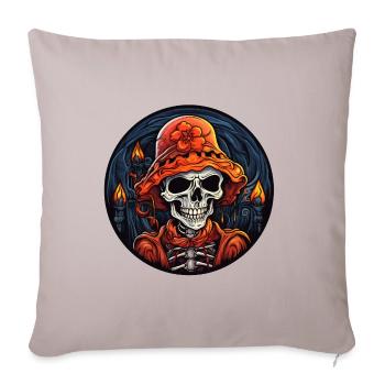 Halloween Skull - Sofa pillowcase 17,3'' x 17,3'' (45 x 45 cm) - light taupe - Front