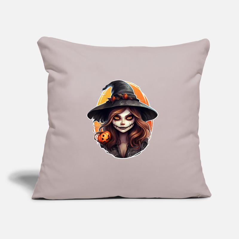 Sorcière Housse de coussin décorative 45 x 45 cm