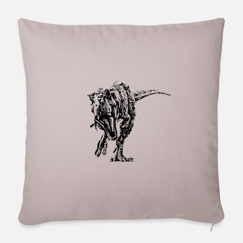 T-Rex - Sofakissenbezug 45 x 45 cm - helles Taupe