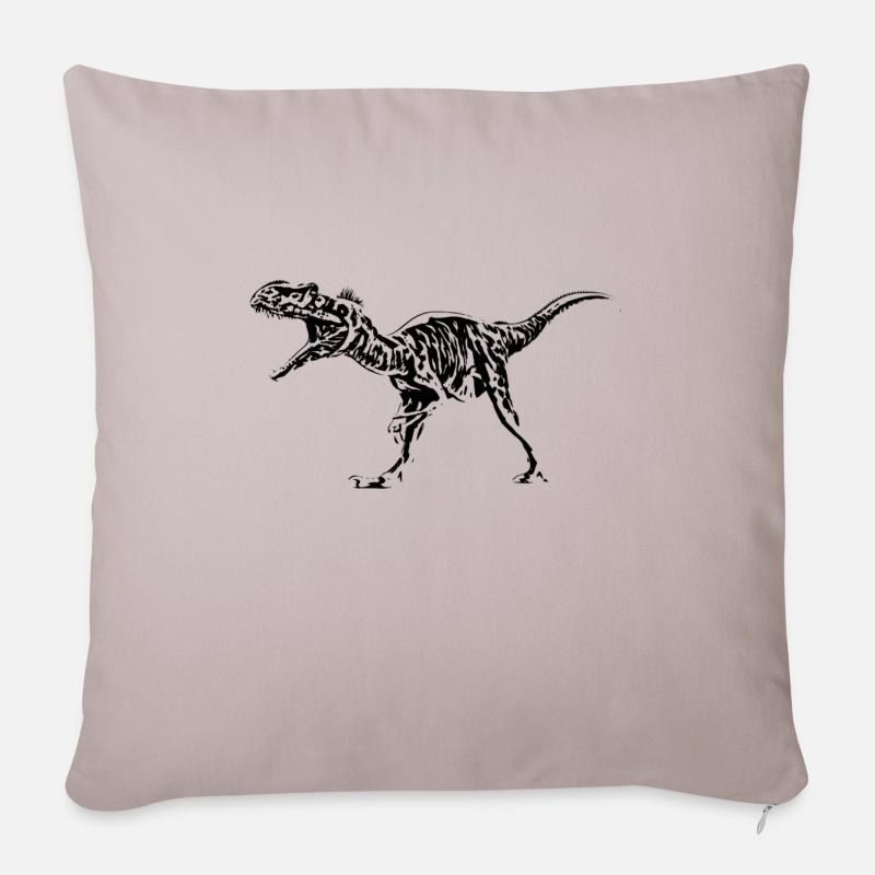 Allosaurus - Sofakissenbezug 45 x 45 cm - helles Taupe