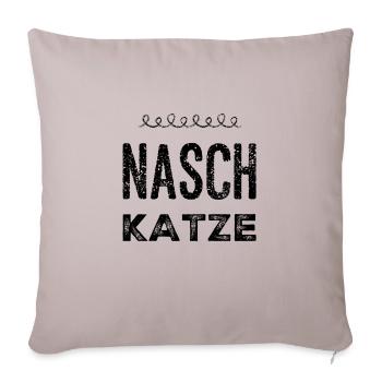 Snacking is great - Sofa pillowcase 17,3'' x 17,3'' (45 x 45 cm) - light taupe - Front