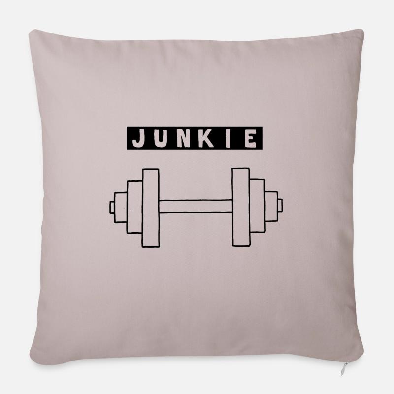 Junkie - Sofakissenbezug 45 x 45 cm - helles Taupe