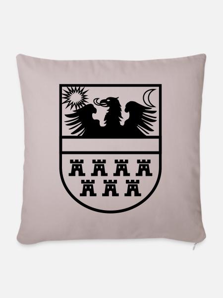 Wappen Siebenbürgen einfarbig - Sofakissenbezug 45 x 45 cm - helles Taupe