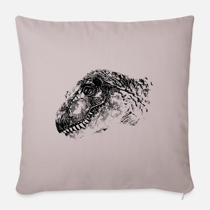 T-Rex - Sofakissenbezug 45 x 45 cm - helles Taupe