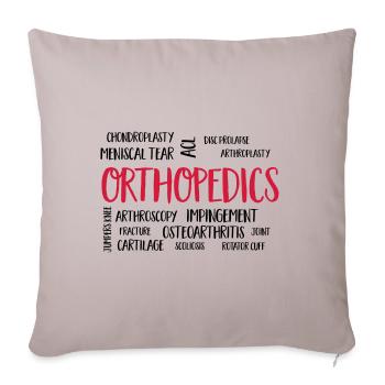 orthopedics - Sofa pillowcase 17,3'' x 17,3'' (45 x 45 cm) - light taupe - Front