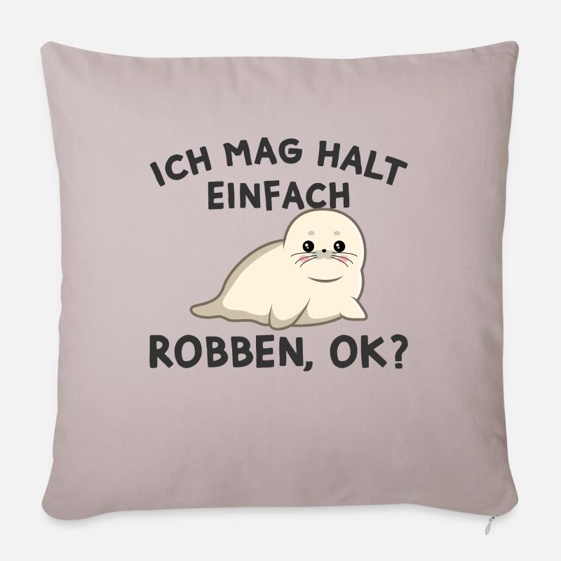 Robbe - Sofakissenbezug 45 x 45 cm - helles Taupe