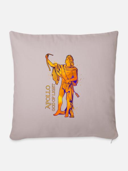 Gott des Lichts - Apollon - Sofakissenbezug 45 x 45 cm - helles Taupe