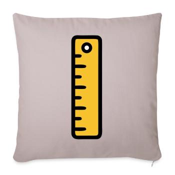 Scale Ruler Tool Office - Sofa pillowcase 17,3'' x 17,3'' (45 x 45 cm) - light taupe - Front