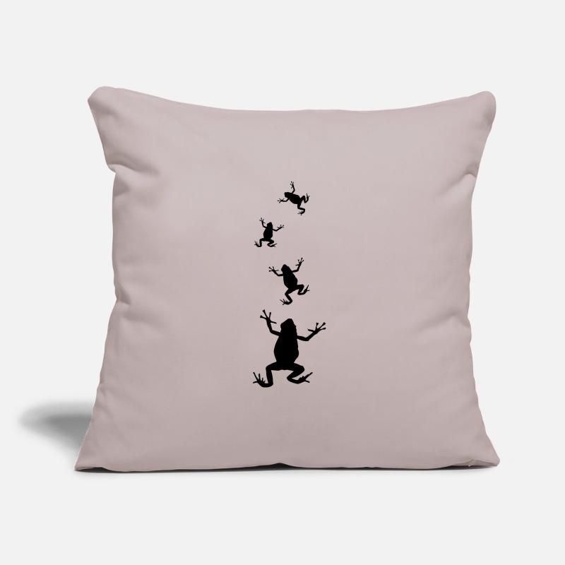 frog silhouette frogs toad Sofa pillowcase 17,3'' x 17,3'' (45 x 45 cm)