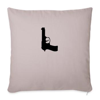 pistole - Sofakissenbezug 45 x 45 cm - helles Taupe - Vorne