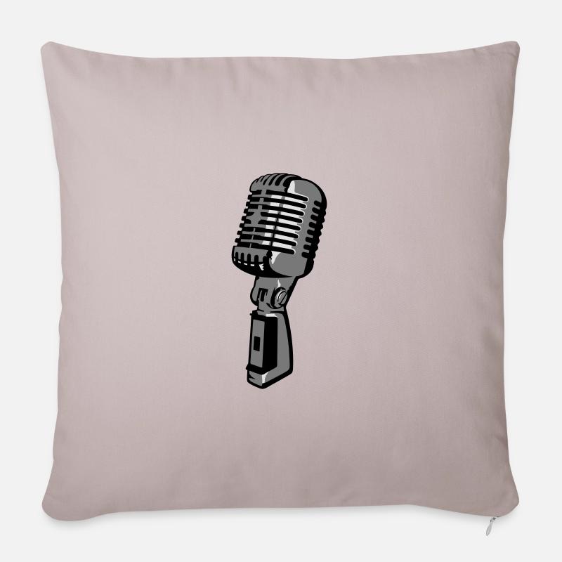 Micro - Housse de coussin décorative 45 x 45 cm - taupe clair