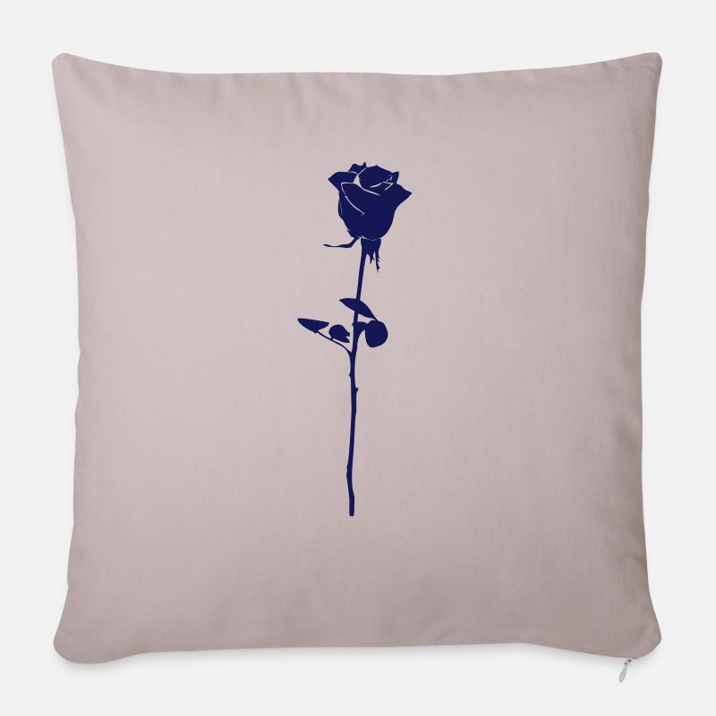 Rose - Sofakissenbezug 45 x 45 cm - helles Taupe