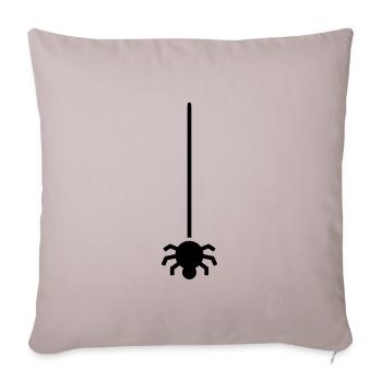 Pentes araignées - Housse de coussin décorative 45 x 45 cm - taupe clair - Devant