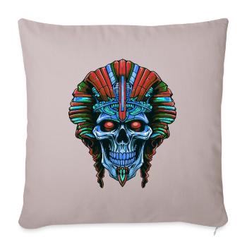 Pharaoh Skull - Sofa pillowcase 17,3'' x 17,3'' (45 x 45 cm) - light taupe - Front