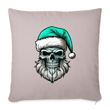 Santa Claus Skull - Sofa pillowcase 17,3'' x 17,3'' (45 x 45 cm) - light taupe - Front