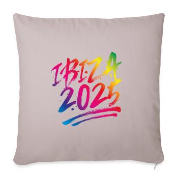 Ibiza 2025 Colorful - Sofa pillowcase 17,3'' x 17,3'' (45 x 45 cm) - light taupe - Front