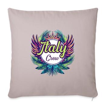 Italy Crew Holidays - Sofa pillowcase 17,3'' x 17,3'' (45 x 45 cm) - light taupe - Front