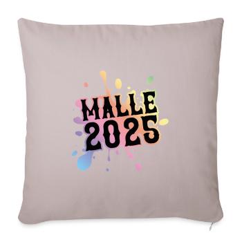 Malle 2025 Klecks Bunt - Sofakissenbezug 45 x 45 cm - helles Taupe - Vorne