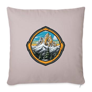 Berge Eisberge Natur - Sofakissenbezug 45 x 45 cm - helles Taupe - Vorne