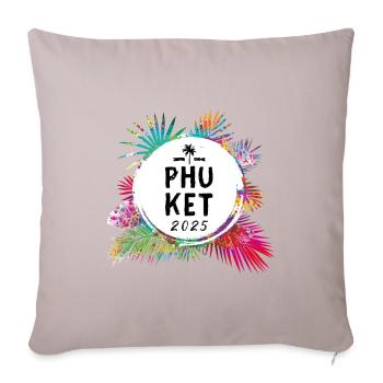 Phuket 2025 Colorful - Sofa pillowcase 17,3'' x 17,3'' (45 x 45 cm) - light taupe - Front