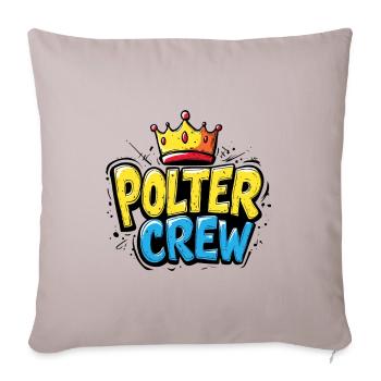 Polter Crew - Sofakissenbezug 45 x 45 cm - helles Taupe - Vorne