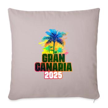Gran Canaria 2025 Colorful Palm Trees - Sofa pillowcase 17,3'' x 17,3'' (45 x 45 cm) - light taupe - Front