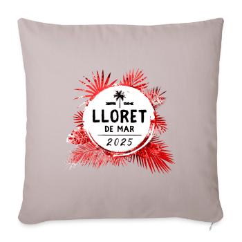Lloret De Mar 2025 Bunt - Sofakissenbezug 45 x 45 cm - helles Taupe - Vorne