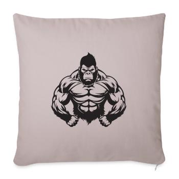Muscles de gorille - Housse de coussin décorative 45 x 45 cm - taupe clair - Devant
