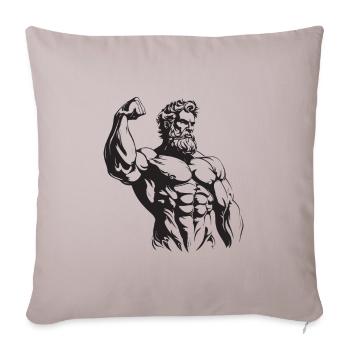 Combattant grec - Housse de coussin décorative 45 x 45 cm - taupe clair - Devant