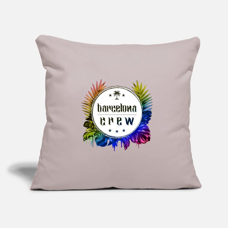 Équipage de Barcelone Coloré Housse de coussin décorative 45 x 45 cm