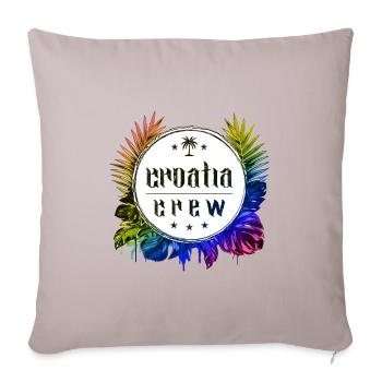 Croatia Crew Colorful - Sofa pillowcase 17,3'' x 17,3'' (45 x 45 cm) - light taupe - Front