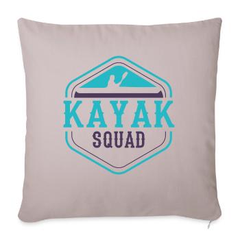Kayak Squad Wildlife Nature Paddling Kayak - Housse de coussin décorative 45 x 45 cm - taupe clair - Devant