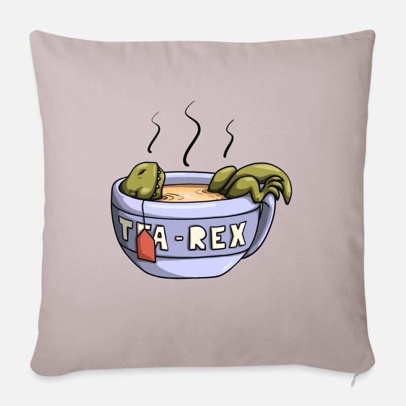 Tea-Rex - Sofakissenbezug 45 x 45 cm - helles Taupe