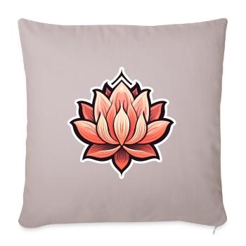 Lotus - Sofa pillowcase 17,3'' x 17,3'' (45 x 45 cm) - light taupe - Front