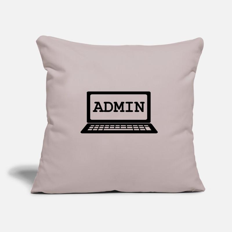 Admin Admin Admin System Housse de coussin décorative 45 x 45 cm