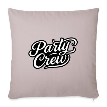 Équipe de fête - Housse de coussin décorative 45 x 45 cm - taupe clair - Devant