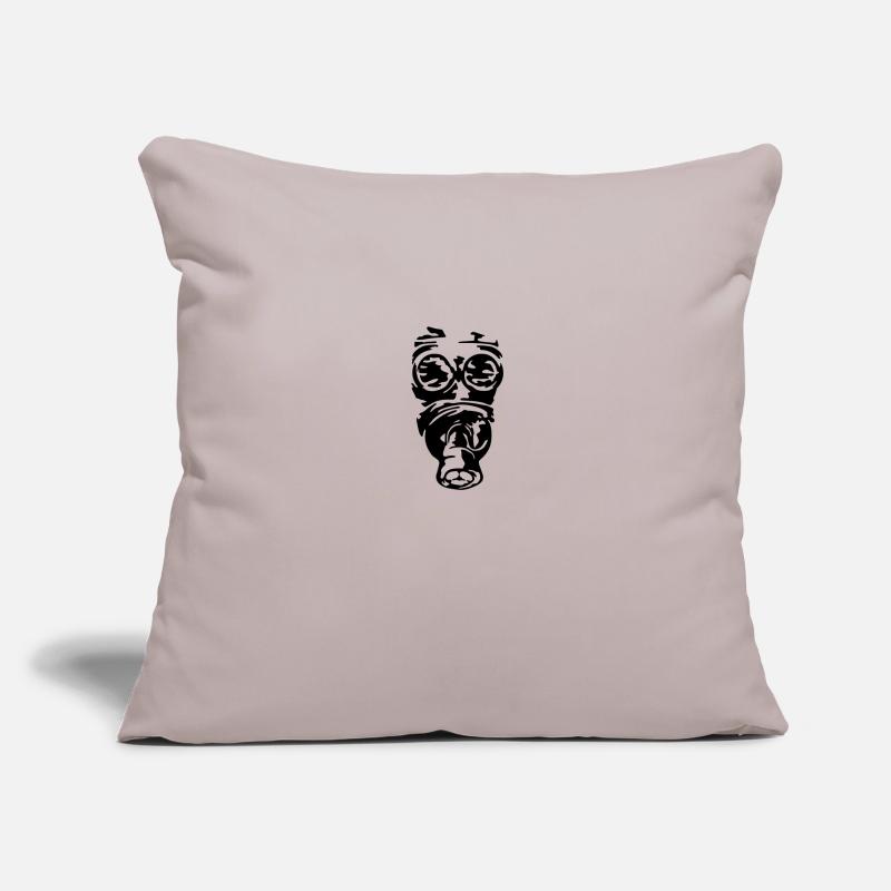 gas mask Sofa pillowcase 17,3'' x 17,3'' (45 x 45 cm)