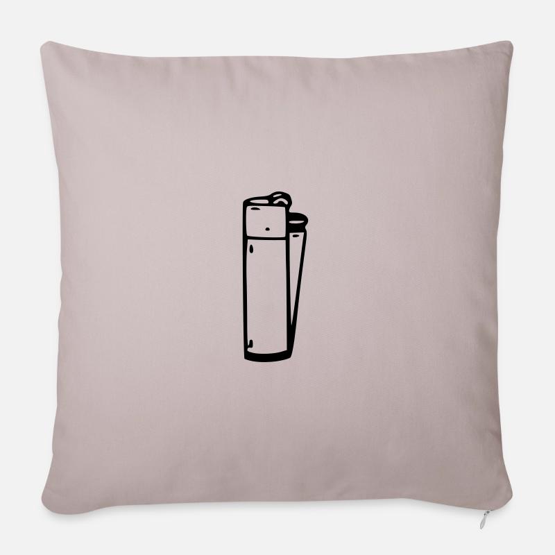 plus léger - Housse de coussin décorative 45 x 45 cm - taupe clair