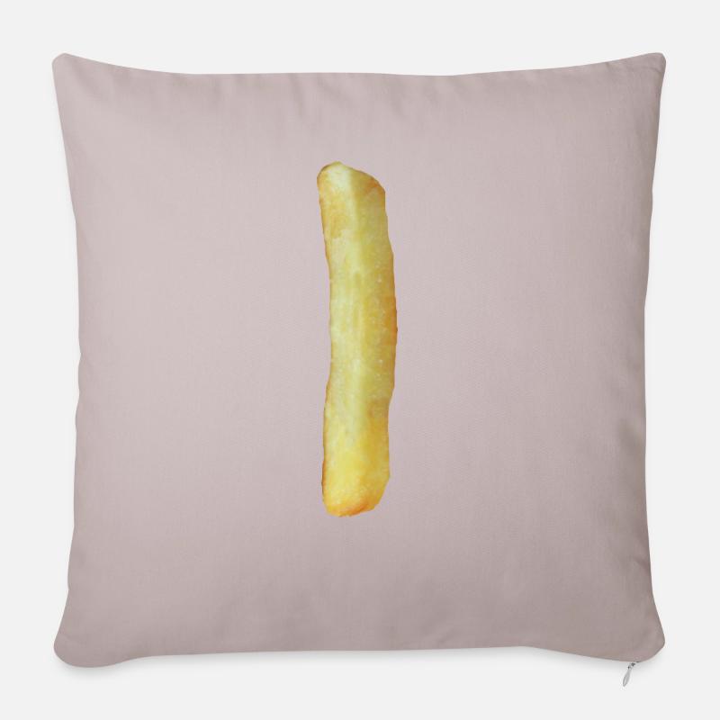 Pommes eins - Sofakissenbezug 45 x 45 cm - helles Taupe