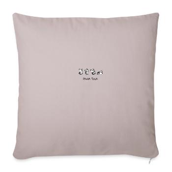 Panda Yoga | funny | Gift - Sofa pillowcase 17,3'' x 17,3'' (45 x 45 cm) - light taupe - Front