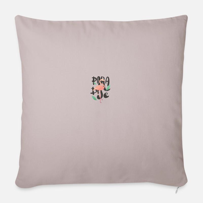 Flamingo - Sofakissenbezug 45 x 45 cm - helles Taupe