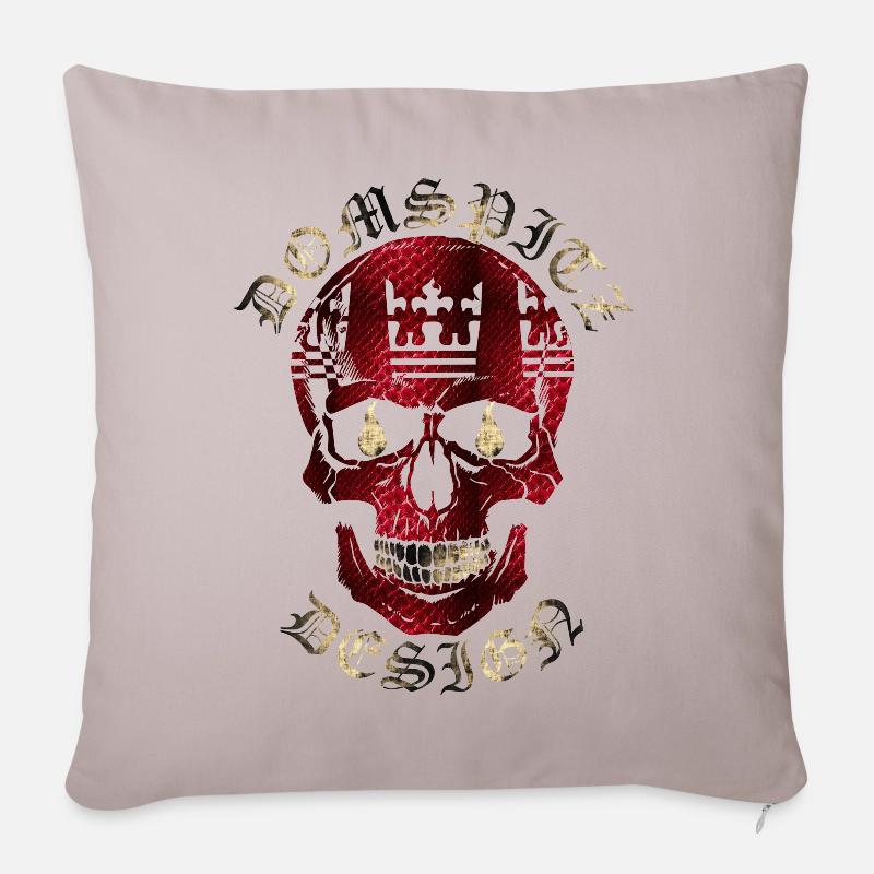 Design Domspitz - Housse de coussin décorative 45 x 45 cm - taupe clair