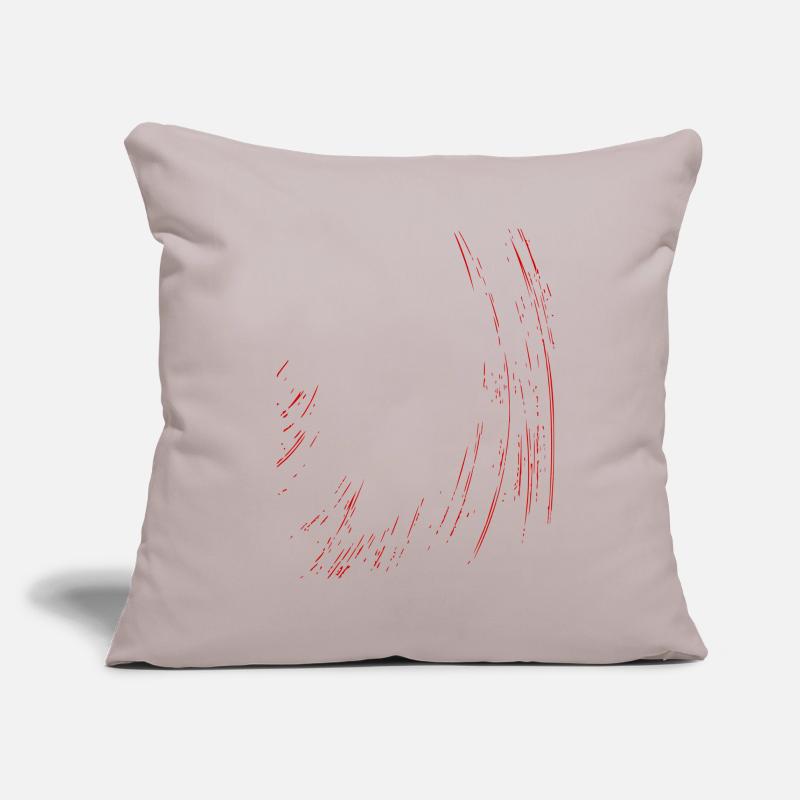 Abstract Lines / Line / Red / Pattern Sofa pillowcase 17,3'' x 17,3'' (45 x 45 cm)