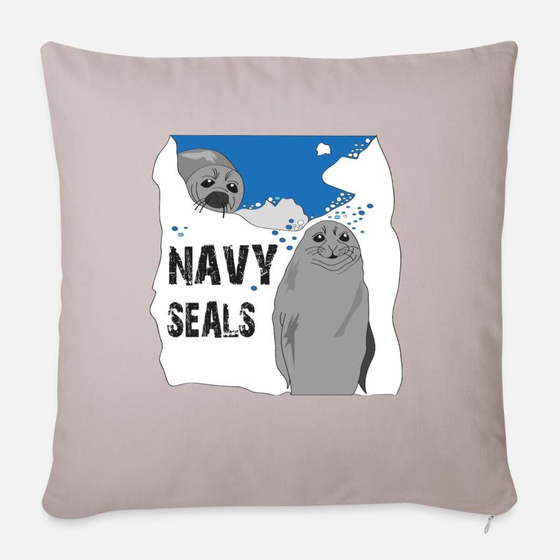 Navy Seals - Sofa pillowcase 17,3'' x 17,3'' (45 x 45 cm) - light taupe