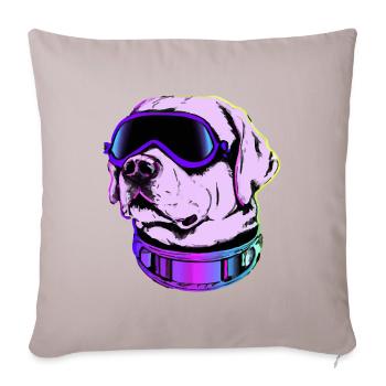 Futur Labrador 80s années 90 Chien Gift Retriever - Housse de coussin décorative 45 x 45 cm - taupe clair - Devant