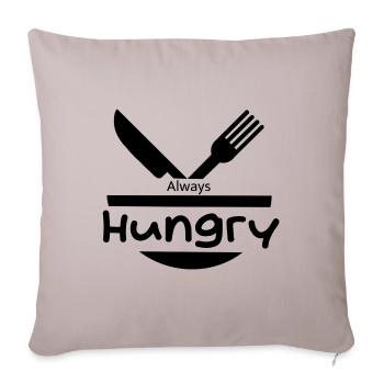Always Hungry - Sofa pillowcase 17,3'' x 17,3'' (45 x 45 cm) - light taupe - Front